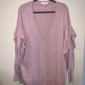TWO by VINCE CAMUTO v-neck long sleeve sweater